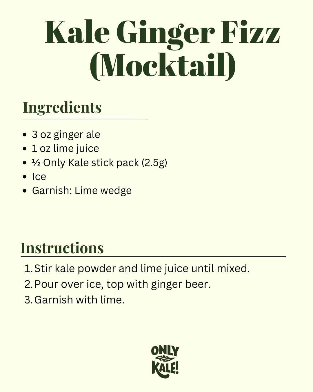 Kale Ginger Fizz
