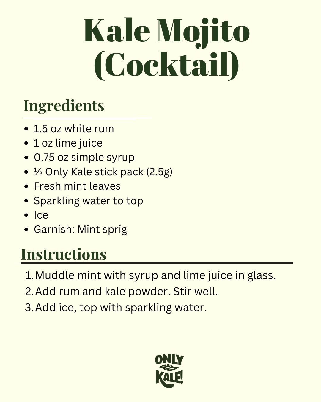 Kale Mojito